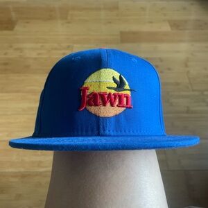 Wawa Jawn Logo adjustable cap blue with sunset